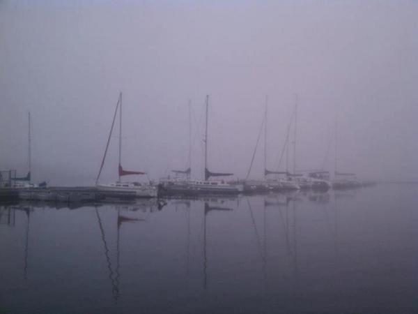 Captain Kit's Marina in the Mist - Early 2012 Season