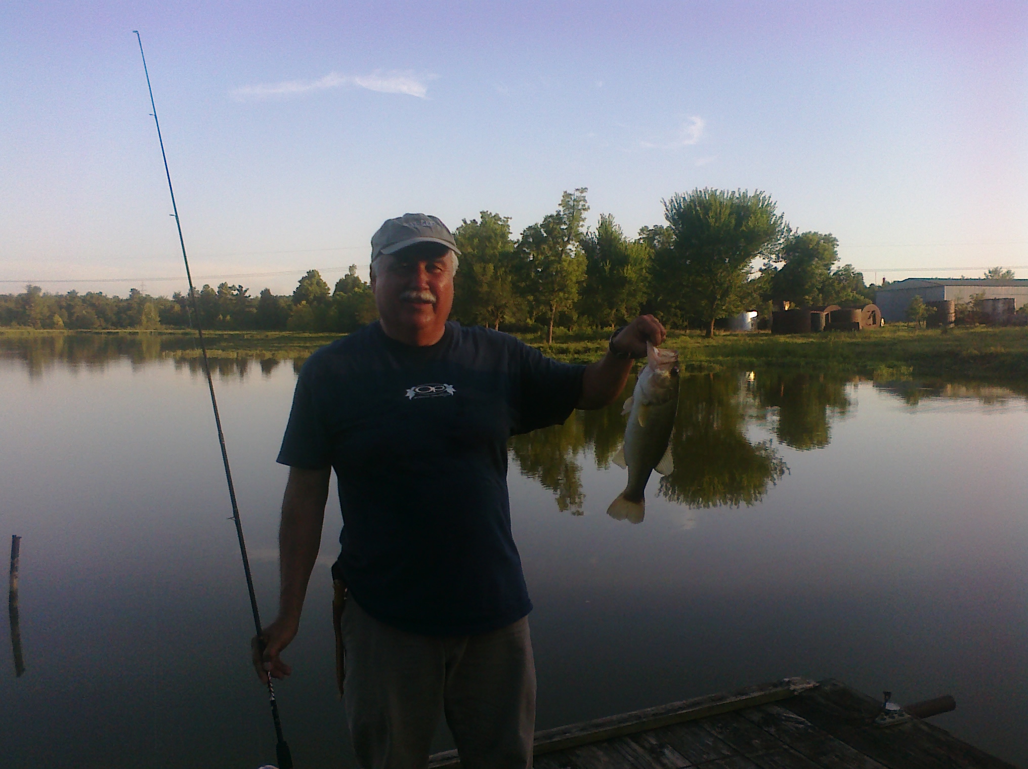 Caught a good size bass in Oklahoma while visiting an old friend.