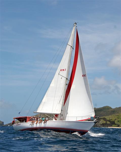 Cayenne III under sail