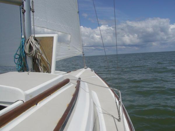 Celesta on her maiden voyage on Saginaw Bay