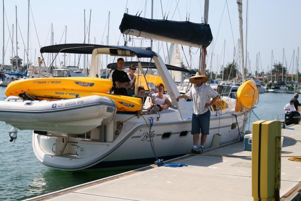 Channel Islands Harbor, CA. - Loaded with four kayaks in preparation to a Santa Cruz Island sea cave vacation.