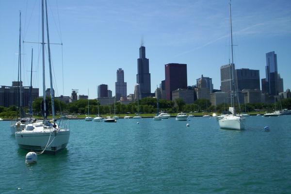 Chicago from the harbor