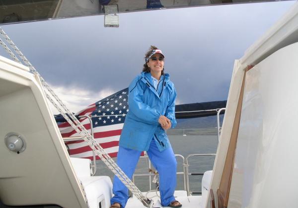 Cindy at the Helm