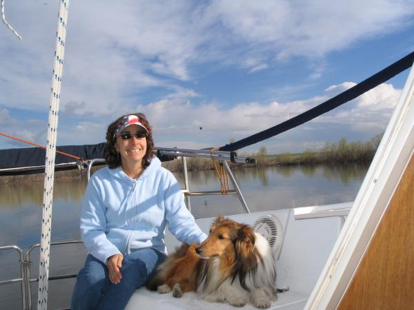 Cindy with Jake the Sheltie