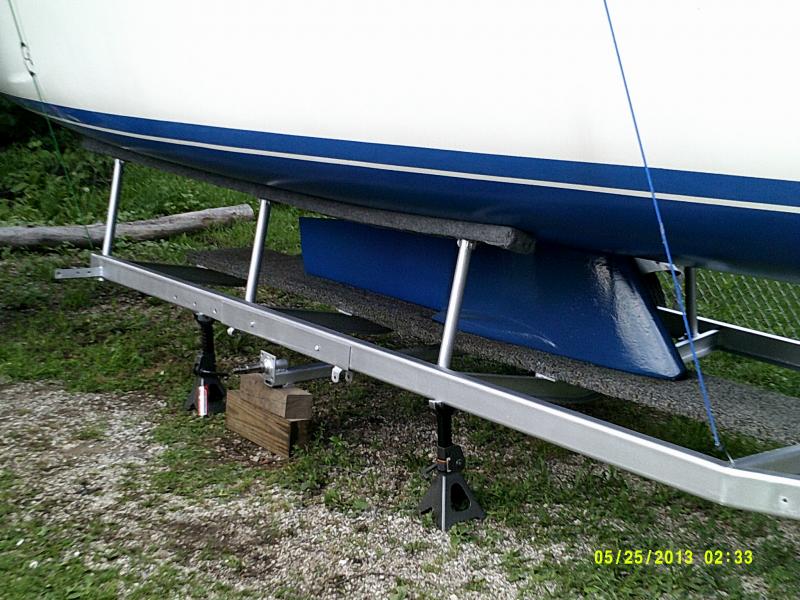 Cleaned and painted the galvanized trailer with Rust preventive aluminum paint.