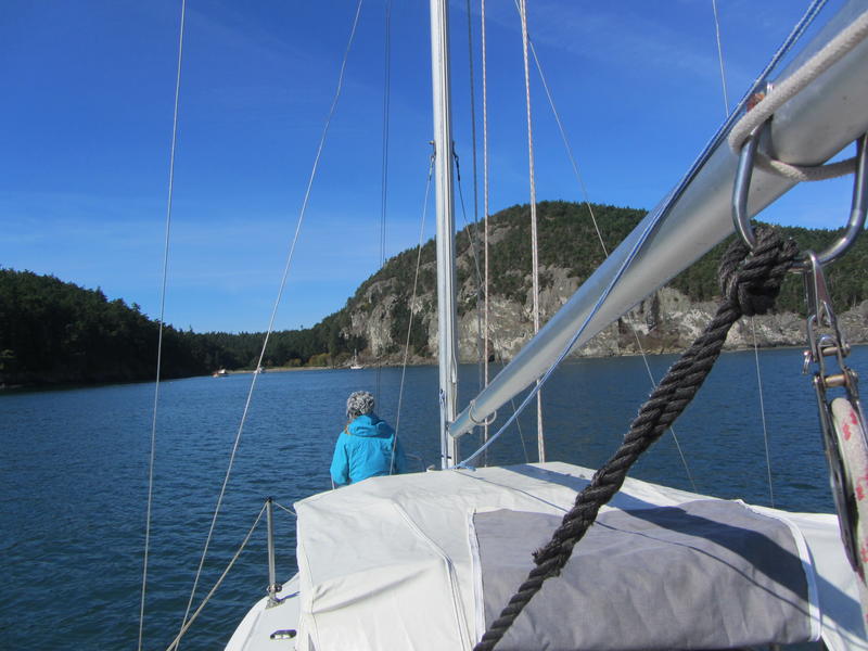 Coming in to Watmough Bay