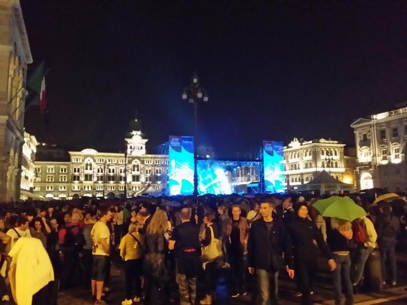 Concert in the square in Trieste