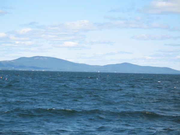 Crossing the Bay in September.