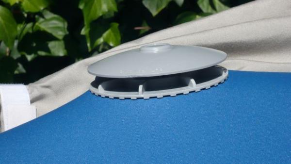 CU Boat Vent II. Allows moisture to escape from under the cover to inhibit mildew.