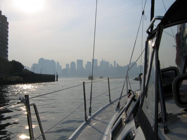 Departing Liberty Landing Marina