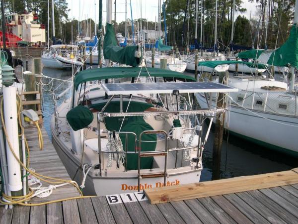 Dinghy Davits and Solar Panel