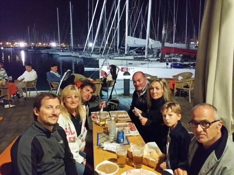 Dinner before the party in Trieste