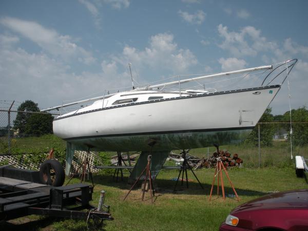 doing a refit she will be ready  for October  to sail south for the winter!!!