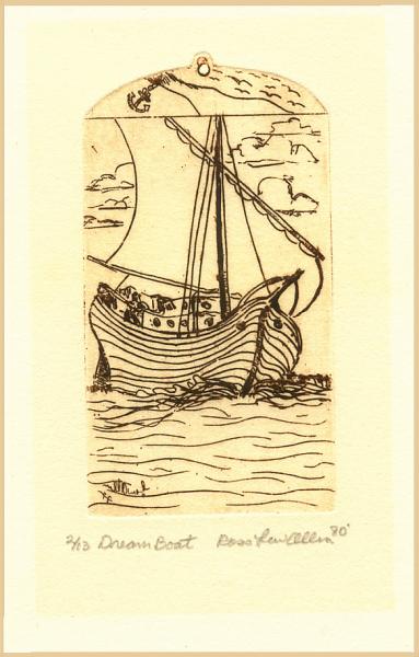 dream boat etching I did.