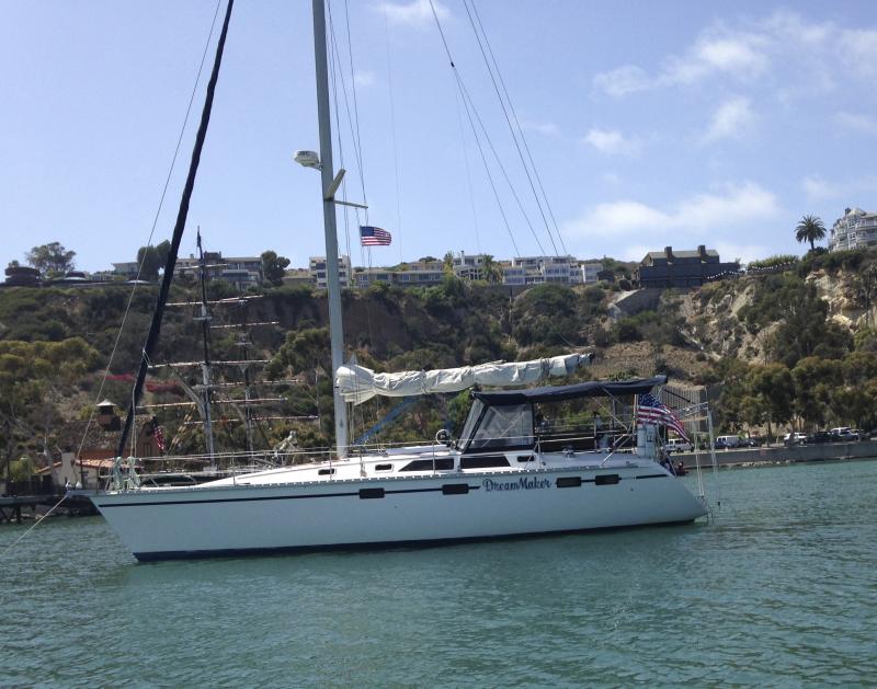 Dream Maker on anchor Dana Point Harbor