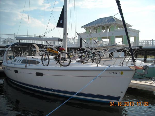 DreamCatcher at Cape Charles with bikes on deck