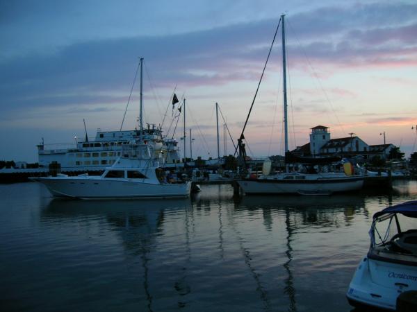 dusk at the pier