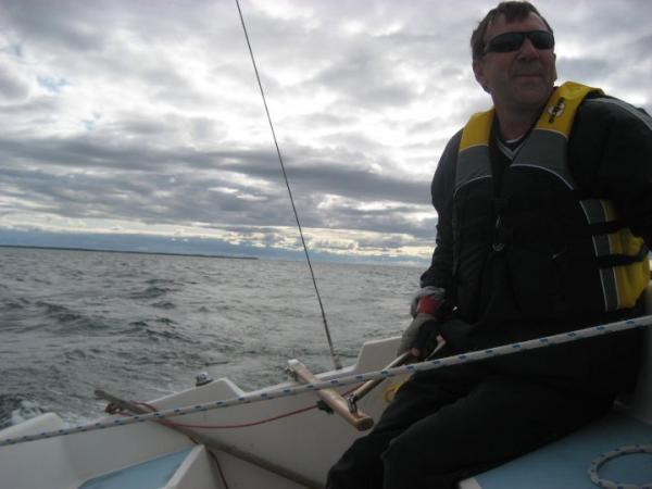 Early Spring sail on Lake Simcoe