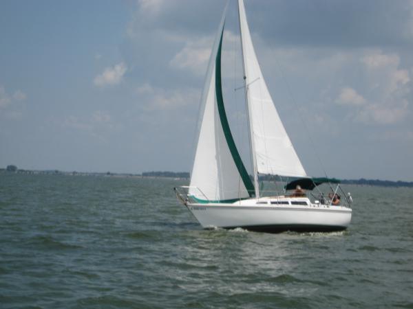 Early summer 2011 high water sailing in then to be named Island Time