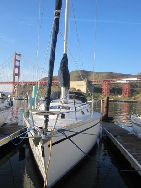 Ella berthed at Sausalito,CA (Ft Baker)