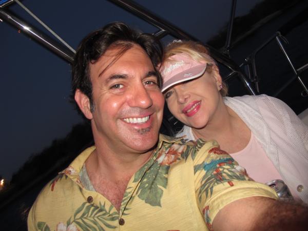 Enjoying the company of Gennifer Flowers...Yes, It's Her!