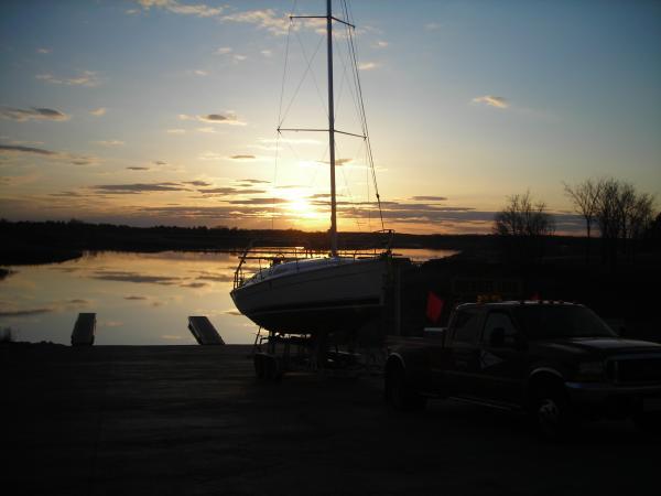 Evening Launch!! First time in the water!