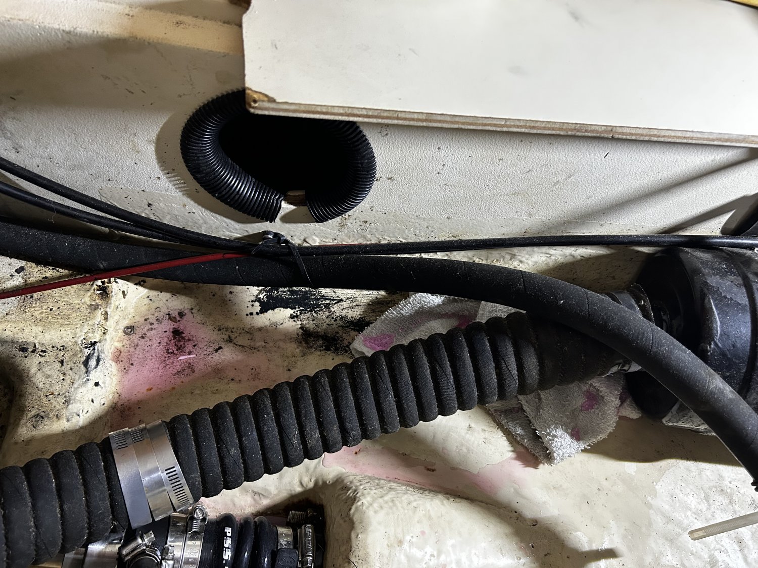 Exhaust Hose removed from Muffler