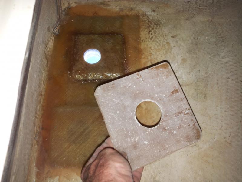 Fiberglass backing plate to be fiberglassed in Sailboat Owners Forums