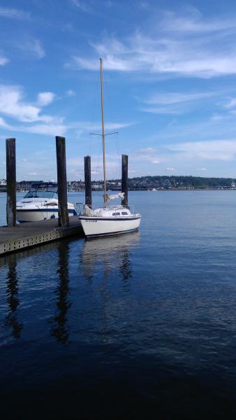 First family sailing trip to Hat Island and then to Jetty Island to play.