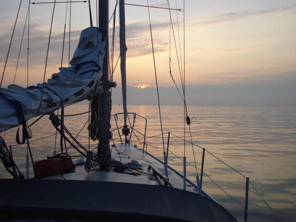 First light at Boston Harbor