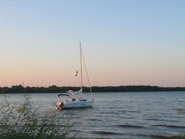 First trailor-sailing trip to Lake Texoma.