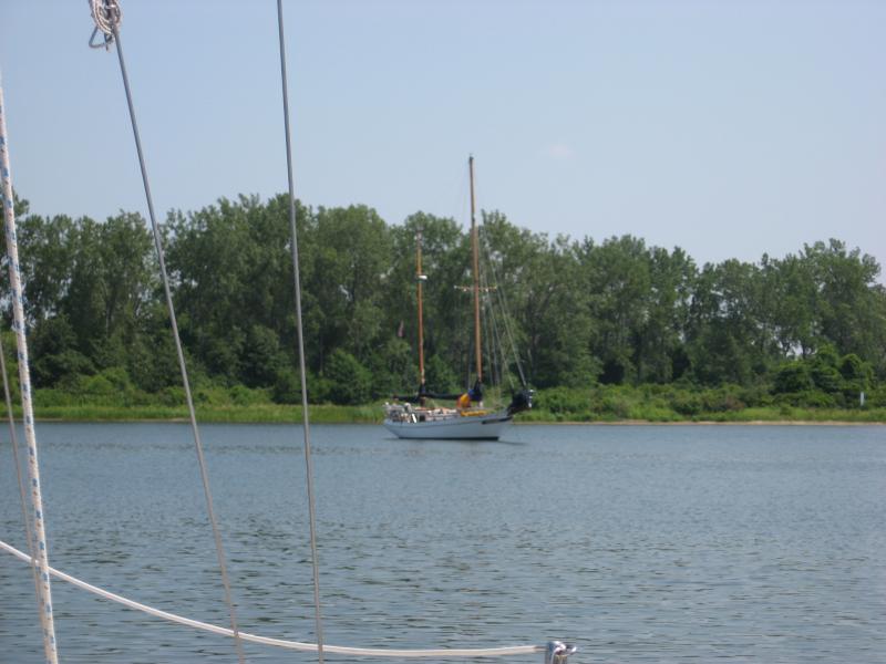 Free anchorage in Presque Isle State Park, Erie, PA