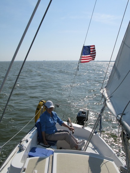 Fresh breeze on Galveston Bay.