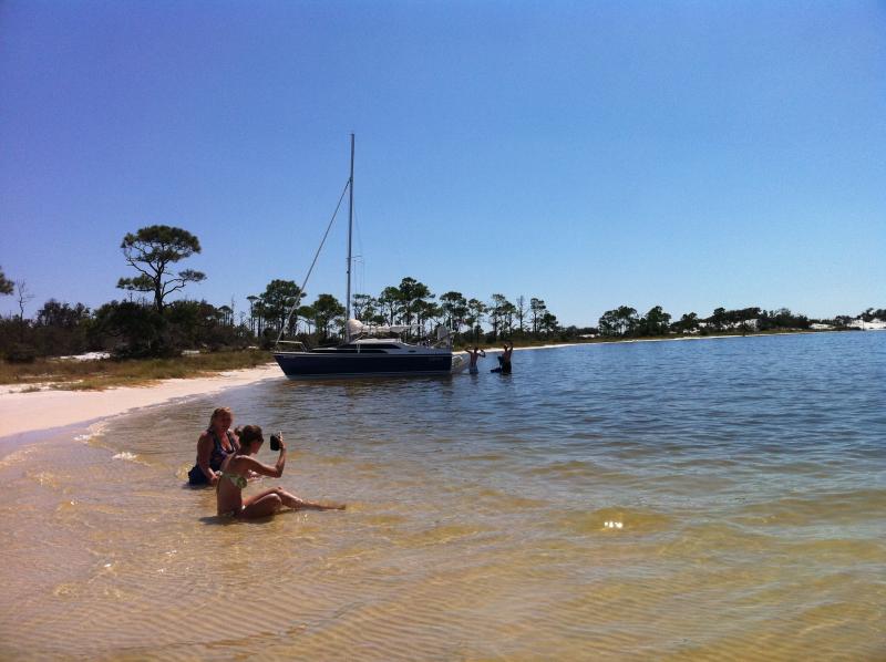 Galactica beach on the ICW between Navarre and Destin, near Fort Walton Beach,  Florida