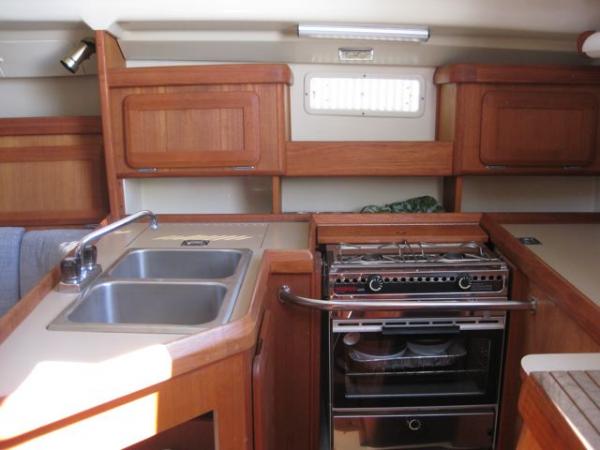 Galley with Origo alchohol stove/oven