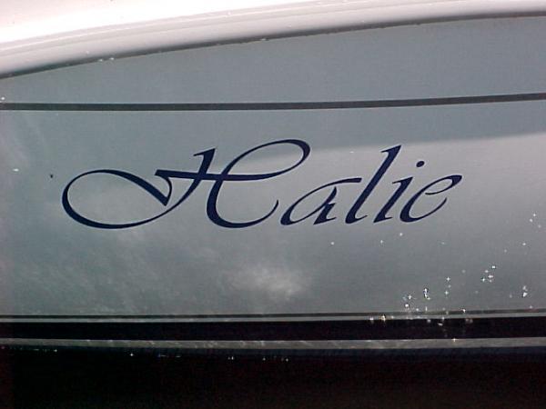 Halie.  Hunter H260.  Third and current boat.