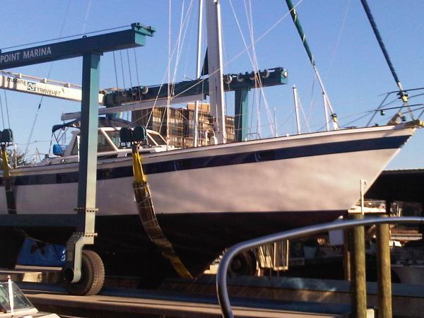 Hauled for new 2011 bottom paint job