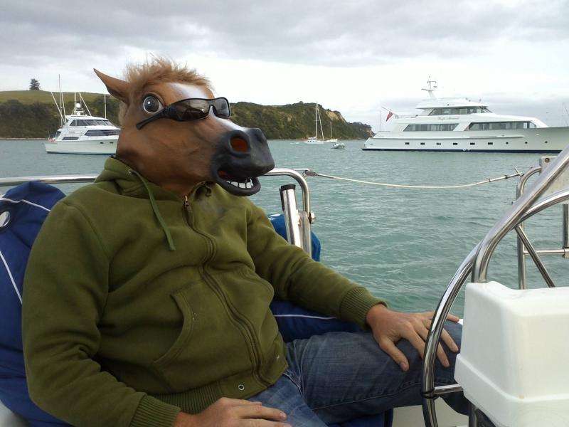 Horseplay is not generally recommended on the ocean