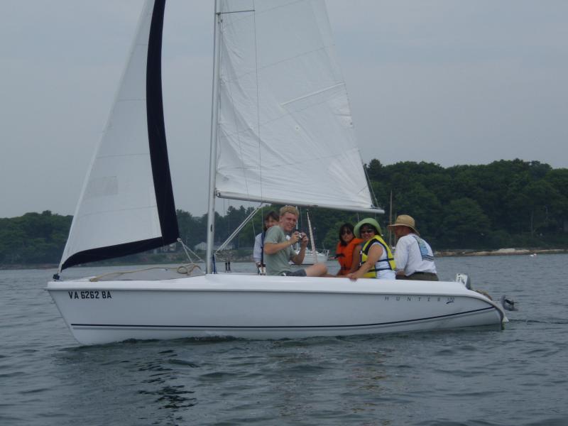 Hunter 170 sailboat; Peace Corp Reunion in Maine 2007.