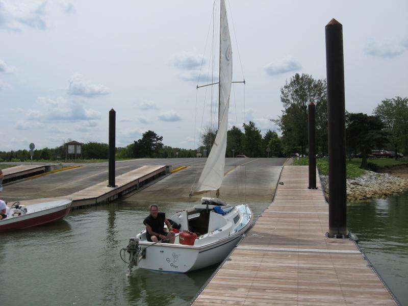 IMG 0120 At Alum Creek..., before the state ripped out the old launches and put in new. Notice I forgot my rudder and had to drive about 30 miles to pick it up so I could put out and do some sailing! Xoix!