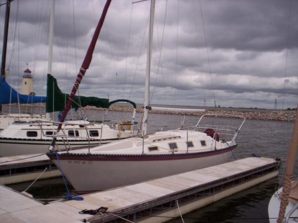 In slip at East Wharf Marina
