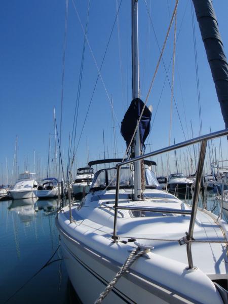 In the Marina on this lovely warm February day, cannot wait to take her out!