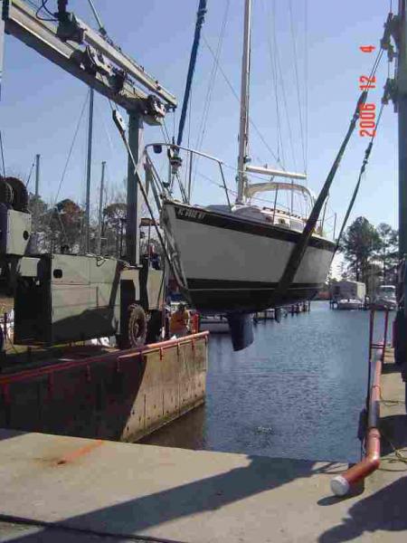 In the straps, Shoal keel draws 3'8&quot;.