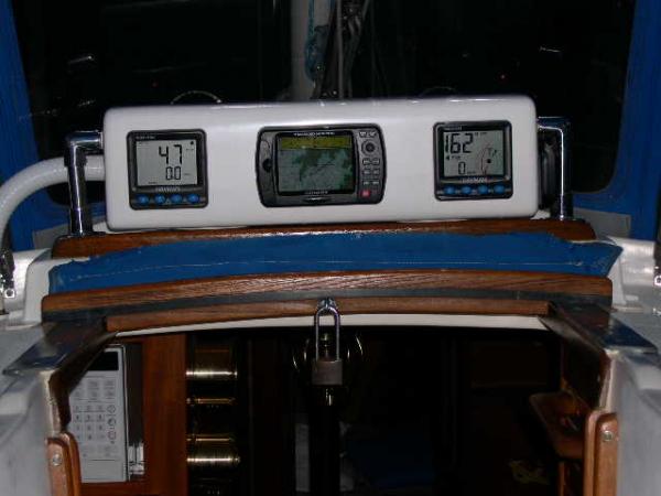 Instrument Pod - custom designed &amp; built by me for the gps, multi and wind units.