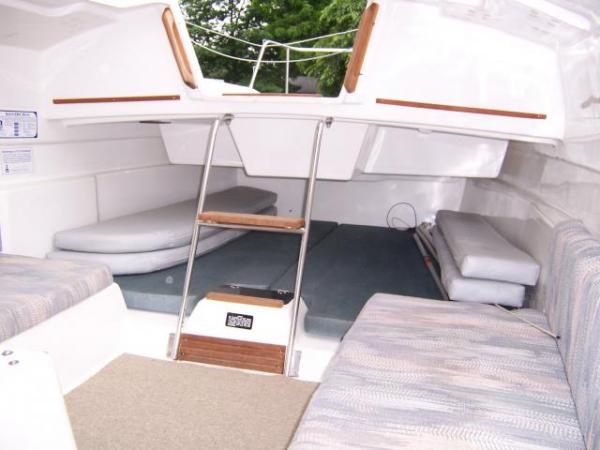 Interior aft.view...cockpit cushions stored in foreground