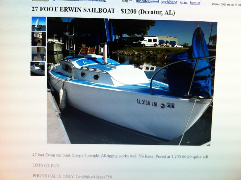 Irwin sailboat