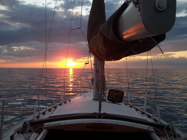 July night on Lake Ontario