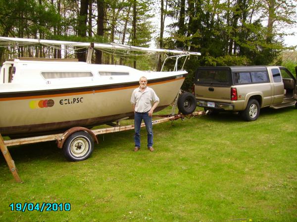 Just got it home trailer all rusty needs new triers