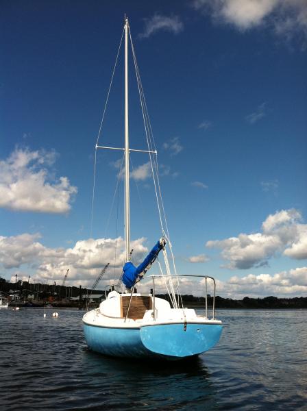 Kanosera on the mooring in Rockland Harbor