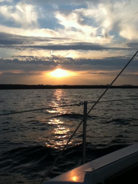 Lake Superior sunset over Marrquette